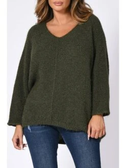 Trui "Kenny" Kaki -Gstar Kleding Winkel plus size company trui kenny kaki 3