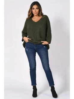 Trui "Kenny" Kaki -Gstar Kleding Winkel plus size company trui kenny kaki 4