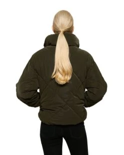 POLO CLUB Doorgestikte Jas Olijfgroen -Gstar Kleding Winkel polo club doorgestikte jas olijfgroen 2