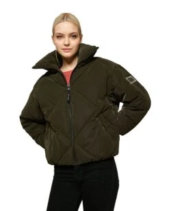 POLO CLUB Doorgestikte Jas Olijfgroen