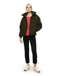 POLO CLUB Doorgestikte Jas Olijfgroen -Gstar Kleding Winkel polo club doorgestikte jas olijfgroen 4