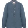 POLO CLUB Linnen Blouse - Custom Fit - Blauw -Gstar Kleding Winkel polo club linnen blouse custom fit blauw