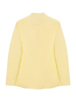 POLO CLUB Linnen Blouse - Custom Fit - Geel -Gstar Kleding Winkel polo club linnen blouse custom fit geel 1