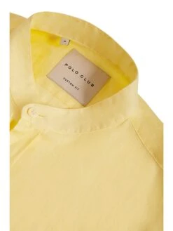 POLO CLUB Linnen Blouse - Custom Fit - Geel -Gstar Kleding Winkel polo club linnen blouse custom fit geel 2