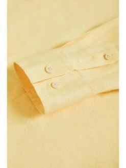 POLO CLUB Linnen Blouse - Custom Fit - Geel -Gstar Kleding Winkel polo club linnen blouse custom fit geel 4