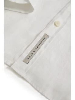 POLO CLUB Linnen Blouse - Regular Fit - Wit -Gstar Kleding Winkel polo club linnen blouse regular fit wit 5