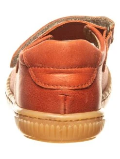 Pom Pom Leren Ballerina's Met Bandje Oranje -Gstar Kleding Winkel pom pom leren ballerinas met bandje oranje 2