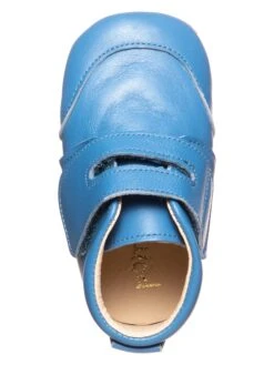 Pom Pom Leren Pantoffels Blauw -Gstar Kleding Winkel pom pom leren pantoffels blauw 3