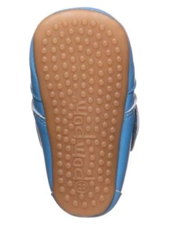 Pom Pom Leren Pantoffels Blauw -Gstar Kleding Winkel pom pom leren pantoffels blauw 4