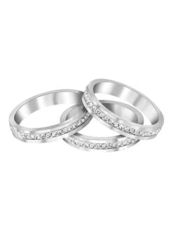 3-delige Set: Ringen Met Kristallen -Gstar Kleding Winkel prestige palace 3 delige set ringen met kristallen 1