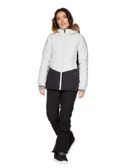 Protest Ski-/snowboardjas "Fence" Wit -Gstar Kleding Winkel protest ski snowboardjas fence wit 4