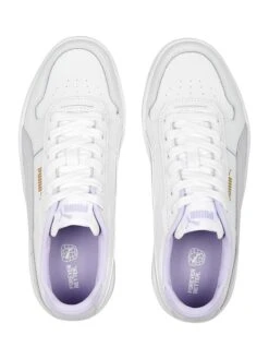 Puma Leren Sneakers "Carina Street" Wit/paars -Gstar Kleding Winkel puma leren sneakers carina street wit paars 2
