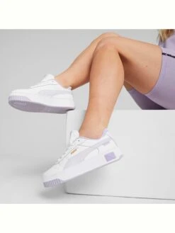 Puma Leren Sneakers "Carina Street" Wit/paars -Gstar Kleding Winkel puma leren sneakers carina street wit paars 6