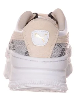 Puma Leren Sneakers "Deva Reptile" Beige -Gstar Kleding Winkel puma leren sneakers deva reptile beige 2