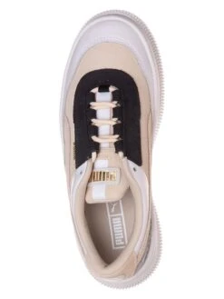 Puma Leren Sneakers "Deva Reptile" Beige -Gstar Kleding Winkel puma leren sneakers deva reptile beige 3