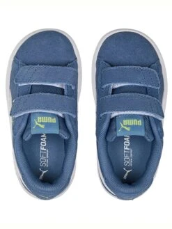 Puma Leren Sneakers "Smash 3.0" Blauw -Gstar Kleding Winkel puma leren sneakers smash 3 0 blauw 2