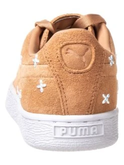 Puma Leren Sneakers "Suede Flower" Lichtbruin -Gstar Kleding Winkel puma leren sneakers suede flower lichtbruin 2