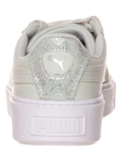 Puma Sneakers "Basket Platform Canvas" Lichtgroen -Gstar Kleding Winkel puma sneakers basket platform canvas lichtgroen 2