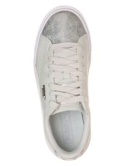 Puma Sneakers "Basket Platform Canvas" Lichtgroen -Gstar Kleding Winkel puma sneakers basket platform canvas lichtgroen 3