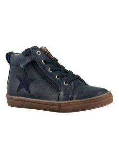 Leren Sneakers "Dakar" Donkerblauw -Gstar Kleding Winkel rap leren sneakers dakar donkerblauw 1