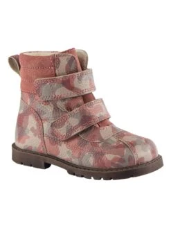Leren Winterboots "Wally" Lichtroze