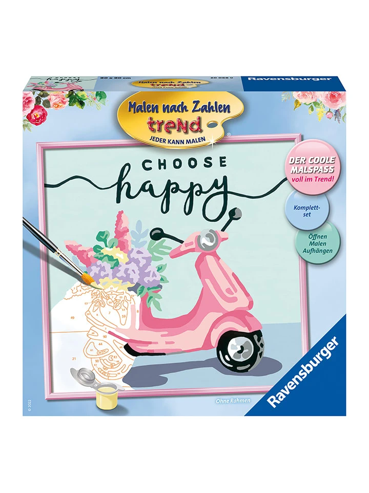 Ravensburger Schilderen-op-nummer-set "Choose Happy" - Vanaf 12 Jaar 3 Ravensburger Schilderen-op-nummer-set "Choose Happy" - Vanaf 12 Jaar