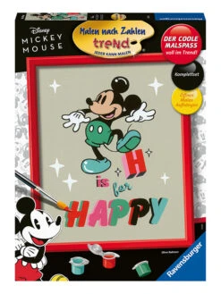 Ravensburger Schilderen-op-nummer-set "H Is For Happy" - Vanaf 12 Jaar
