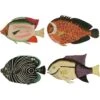 4-delige Set: Onderzetters "Fishes" Meerkleurig - (B)12 Cm -Gstar Kleding Winkel really nice things 4 delige set onderzetters fishes meerkleurig b 12 cm