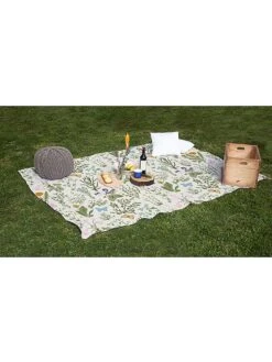 Picknickdeken "Botanic" Crème/meerkleurig - (L)170 X (B)140 Cm -Gstar Kleding Winkel really nice things picknickdeken botanic creme meerkleurig l 170 x b 140 cm 1