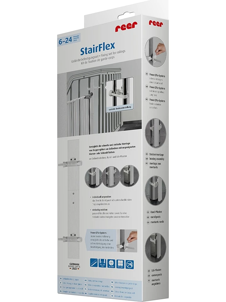 Reer Leuningbevestigingsset "StairFlex" Wit 8 Reer Leuningbevestigingsset "StairFlex" Wit - Afbeelding 6