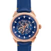 Reign Automatisch Horloge "Weston" Blauw/roségoudkleurig