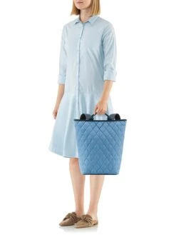 Reisenthel Rugzak "Shopper" Blauw - (B)44 X (H)45 X (D)17 Cm -Gstar Kleding Winkel reisenthel rugzak shopper blauw b 44 x h 45 x d 17 cm 3