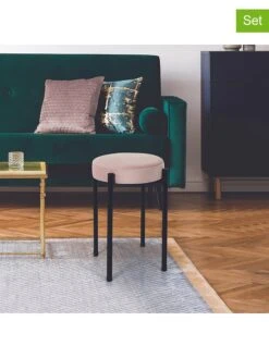 4-delige Set: Krukken "Bubble" Lichtroze - (H)45,5 X Ø 32 Cm