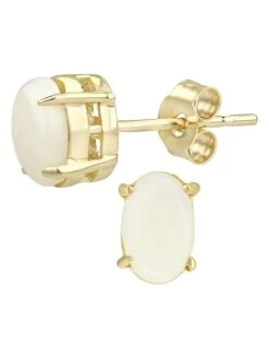 Gouden Oorstekers Met Edelstenen -Gstar Kleding Winkel revoni gouden oorstekers met edelstenen 1