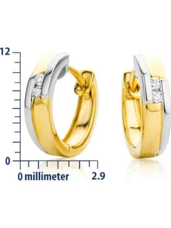 Gouden/witgouden Creolen Met Diamanten -Gstar Kleding Winkel revoni gouden witgouden creolen met diamanten 2