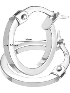 Witgouden Creolen -Gstar Kleding Winkel revoni witgouden creolen 1