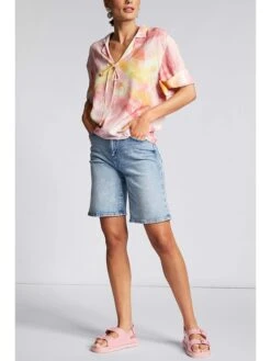 Rich&royal Blouse Roze/geel -Gstar Kleding Winkel rich and royal blouse roze geel 1