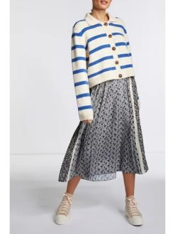 Rich&royal Vest Beige/blauw -Gstar Kleding Winkel rich and royal vest beige blauw 1