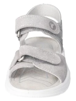 Ricosta Leren Sandalen "Sunny" Zilverkleurig -Gstar Kleding Winkel ricosta leren sandalen sunny zilverkleurig 2