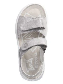 Ricosta Leren Sandalen "Sunny" Zilverkleurig -Gstar Kleding Winkel ricosta leren sandalen sunny zilverkleurig 4