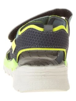 Ricosta Sandalen Petrol/neongeel -Gstar Kleding Winkel ricosta sandalen petrol neongeel 2