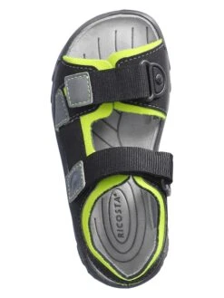 Ricosta Sandalen "Tarek" Zwart -Gstar Kleding Winkel ricosta sandalen tarek zwart 2