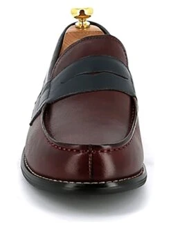 Leren Mocassins Bordeaux/zwart -Gstar Kleding Winkel rive left leren mocassins bordeaux zwart 2