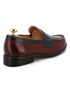 Leren Mocassins Bordeaux/zwart -Gstar Kleding Winkel rive left leren mocassins bordeaux zwart 4