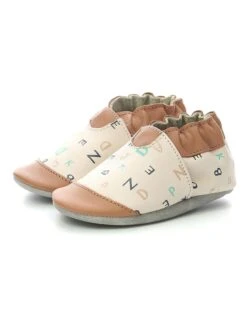 ROBEEZ Leren Kruipschoenen "ABC Lesson" Beige/lichtbruin -Gstar Kleding Winkel robeez leren kruipschoenen abc lesson beige lichtbruin 9