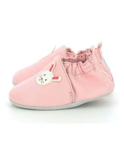 ROBEEZ Leren Kruipschoenen "Mimirabbit" Lichtroze -Gstar Kleding Winkel robeez leren kruipschoenen mimirabbit lichtroze 2