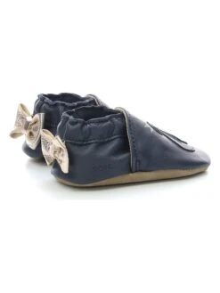 ROBEEZ Leren Kruipschoenen "Pretty Swan" Donkerblauw -Gstar Kleding Winkel robeez leren kruipschoenen pretty swan donkerblauw 1