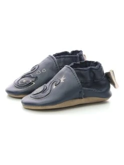 ROBEEZ Leren Kruipschoenen "Pretty Swan" Donkerblauw -Gstar Kleding Winkel robeez leren kruipschoenen pretty swan donkerblauw 9