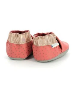 ROBEEZ Leren Kruipschoenen "Stars Rainfall" Koraalrood -Gstar Kleding Winkel robeez leren kruipschoenen stars rainfall koraalrood 3