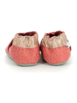 ROBEEZ Leren Kruipschoenen "Stars Rainfall" Koraalrood -Gstar Kleding Winkel robeez leren kruipschoenen stars rainfall koraalrood 4